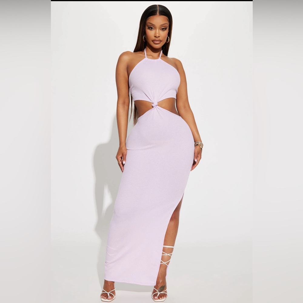 NWT- Island Paradise Waffle Maxi Dress- Lavender
